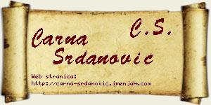 Čarna Srdanović vizit kartica